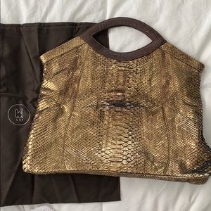 LAI genuine python tote